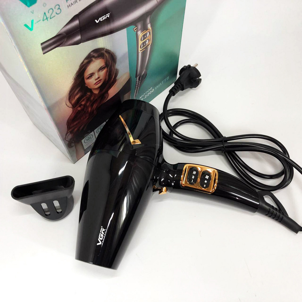 Фен для волос 2 режима температуры VGR V-423, Фен для укладки волос унивесальный Хороший UZ-32 Львов - изображение 1