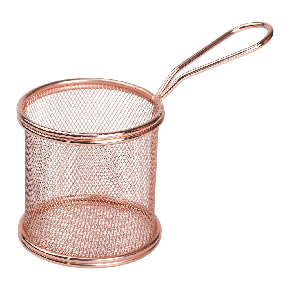 Zhongjing Кошик сервірувальний для картоплі фрі та снеків 9×9×9 см Рожевий HP-19-5-R Коломия - фото 4