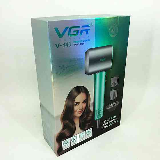 Фен професійний VGR V-440. RS-582 Колір: зелений Київ