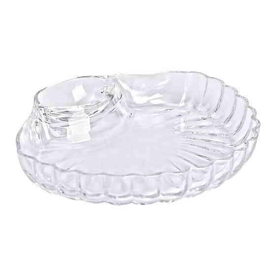 Сервірувальне блюдо для закусок зі соусником 21х19 см Київ