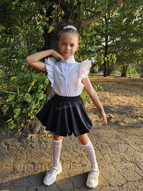 Школьная юбка бабл черная на 140-164 Кривой Рог - изображение 1