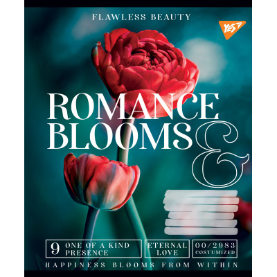 Тетрадь Yes А5 Romance blooms 96 листов, линия (766509) Винница - изображение 1