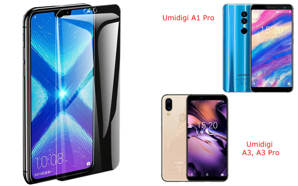 Захисне скло NeoGlass для Umidigi A1 Pro, A3, A3 Pro – надпрозоре та стійке Київ - фото 2
