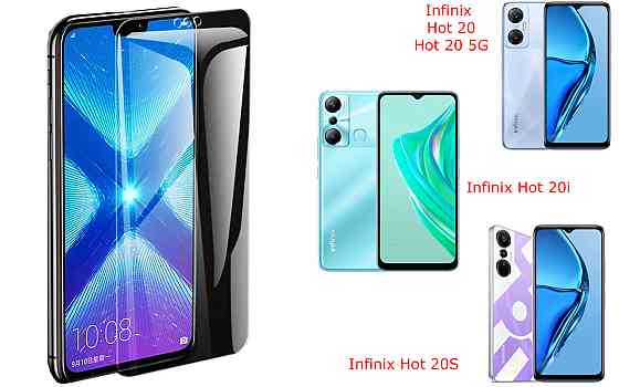 Защитное стекло NeoGlass для Infinix Hot 20, Hot 20 5G, Hot 20i, Hot 20S – ультрапрозрачное и устойчивое Киев