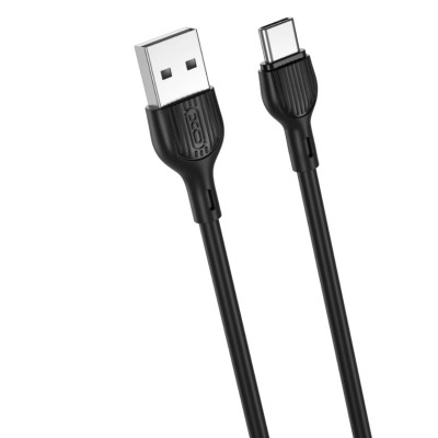 Дата кабель USB 2.0 AM to USB-C 2.0m 2.1A black XO (NB200-TC-BK) Винница - изображение 1