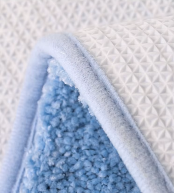 Килимок для ванної та душу килимок для ніг у ванну кімнату, мікрофібра, атиковзкий 50х80 см, синій з візерунком Кам'янець-Подільський - фото 6