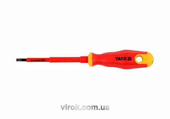 Викрутка діелектрична плоска YATO SL5.5 x 125 мм VDE до 1000 В Одеса