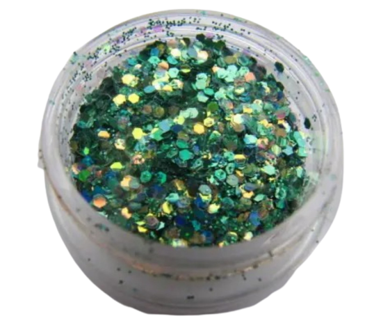 Прикраса для дизайну нігтів "Брокард", колір м'ятно-зелений Київ - фото 1