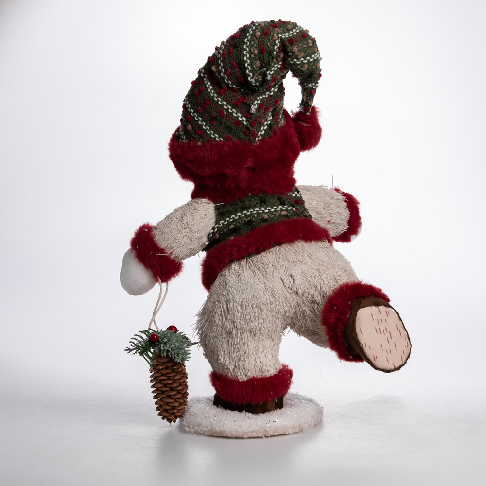 Снеговик с шишкой для новогоднего декора 38 см Киев - изображение 3