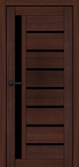 Двері міжкімнатні Порталіно PL-01 Санома горіхова BLK Київ - фото 1