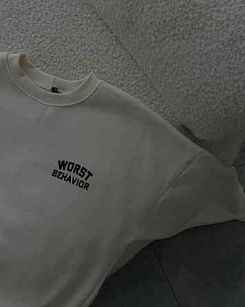 Женский теплый оверсайз свитшот турецкая трехнить «пенье» на флисе Одесса