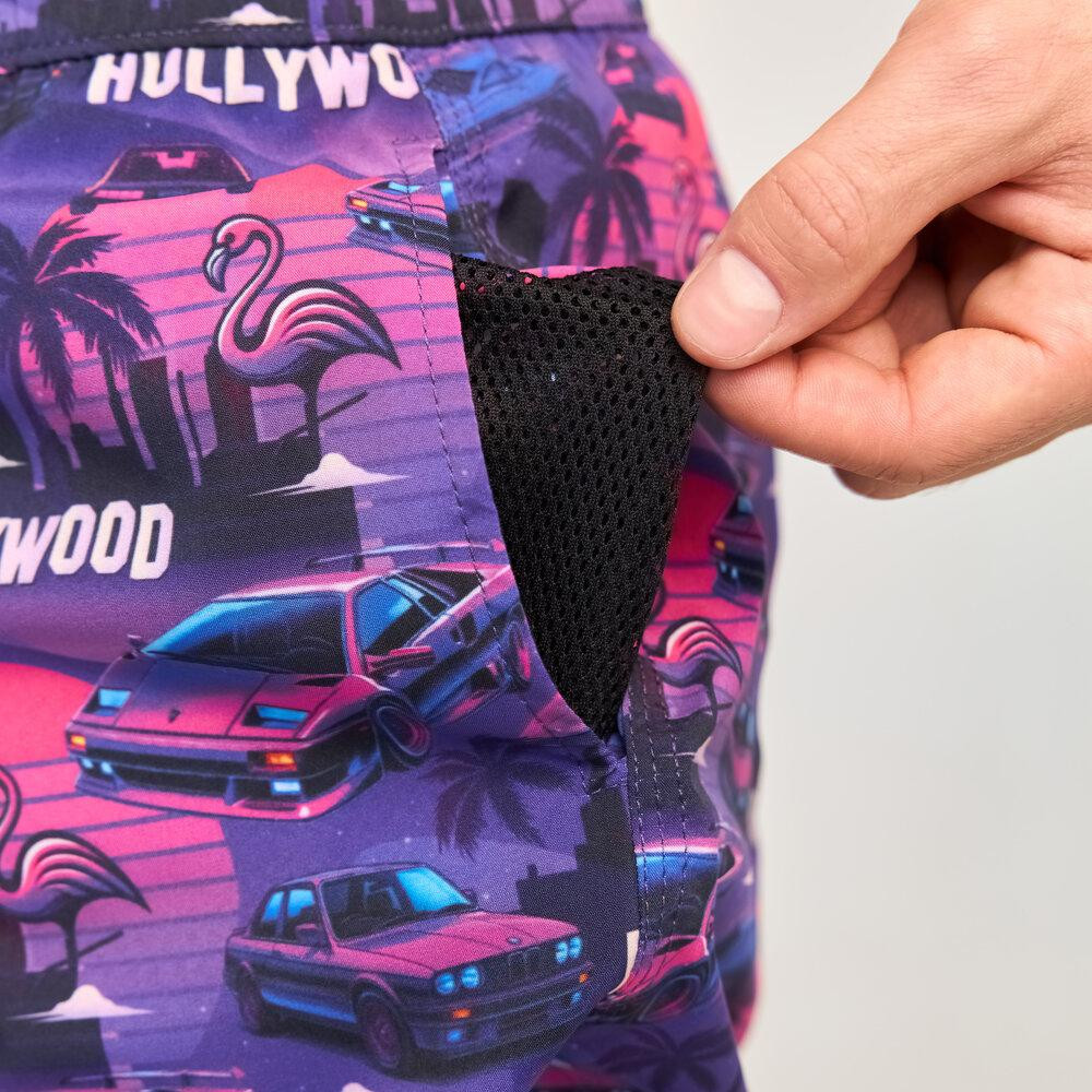 Принтовані чоловічі шорти для плавання Pobedov Pool day Hollywood Київ - фото 2