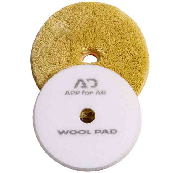 Круг (губка) полірувальний з вовни на липучці Ø150мм APP, 080147 Київ