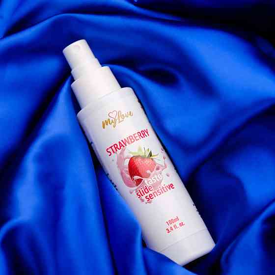 Інтимний гель-лубрикант - MyLove Taste Slide Sensitive Strawberry, 100 мл Sex Aura Київ