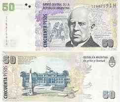 Аргентина / Argentina 50 Pesos (2003-2015) Pick 356 UNC Полтава