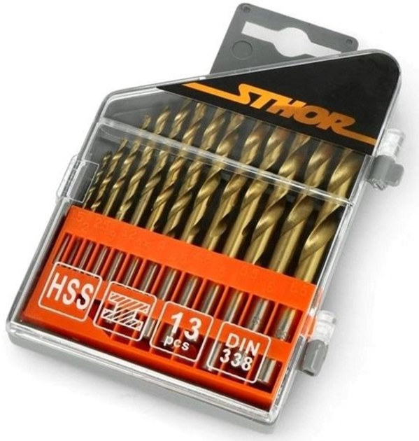 Набор сверл по металлу STHOR 1,5-6,5мм, 13шт. Харьков - изображение 1