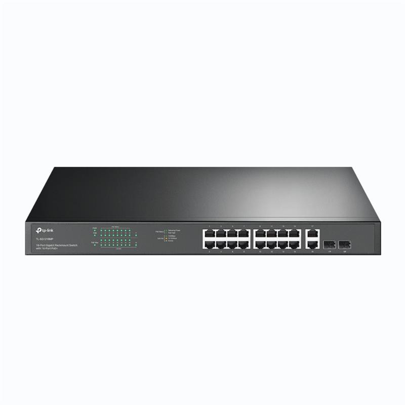 Комутатор TP-LINK TL-SG1218MP 16xGE/PoE+ 250W 2xGE 2xcomboGE/SFP 19" 1U Киев - изображение 1
