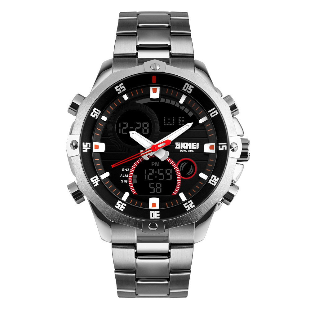 Чоловічий наручний годинник Skmei 1146 (Сріблястий) Вінниця - фото 1