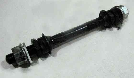 Ось колеса переднего велосипедная (140мм, в сборе) PS Мукачево