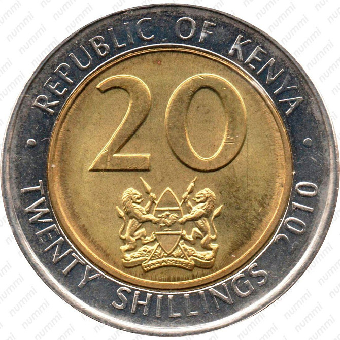 Kenya Кения 10 Shillings 2010 UNC Полтава - изображение 1