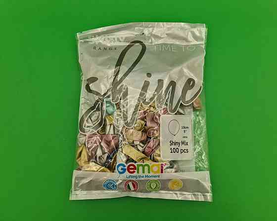 Повітряні кульки хром асорті 5" (13 см) 100 шт Gemar (1 пач.) Харків