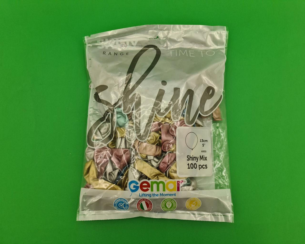 Повітряні кульки хром асорті 5" (13 см) 100 шт Gemar (1 пач.) Харків - фото 1