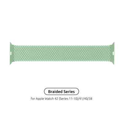 Ремешок для смарт-часов Armorstandart Braided Solo Loop для Apple Watch 42 (Series 11-10)/41/40/38 Mint Size 2 (120 mm) (ARM64900) Винница