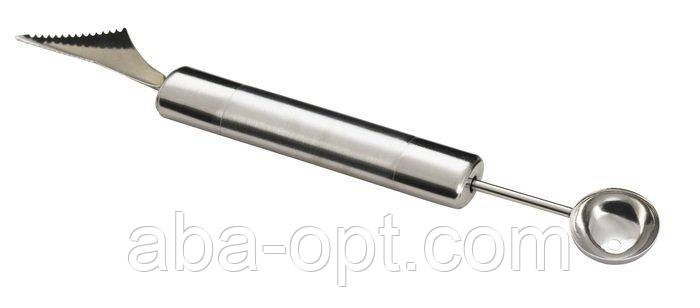 Ніж нержавіючий для карвінгу з ложкою для кульок L 23 cм (шт) Одеса - фото 1