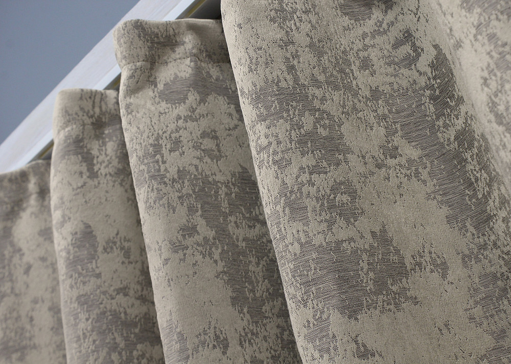 Комплект коротких штор VR-Textil Жакард Sultan XO № 1144ш Кавово-сірий 130х170 см 2 шт (35-0210) Київ - фото 8