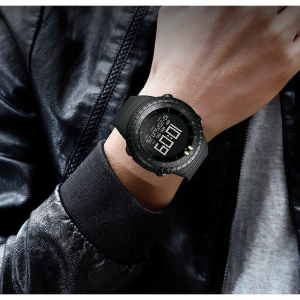 Тактические водостойкие кварцевые часы Skmei Ribas black Винница - изображение 11