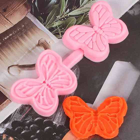 Молд для фоамирана Бабочки 104 на 31 мм розовый Киев