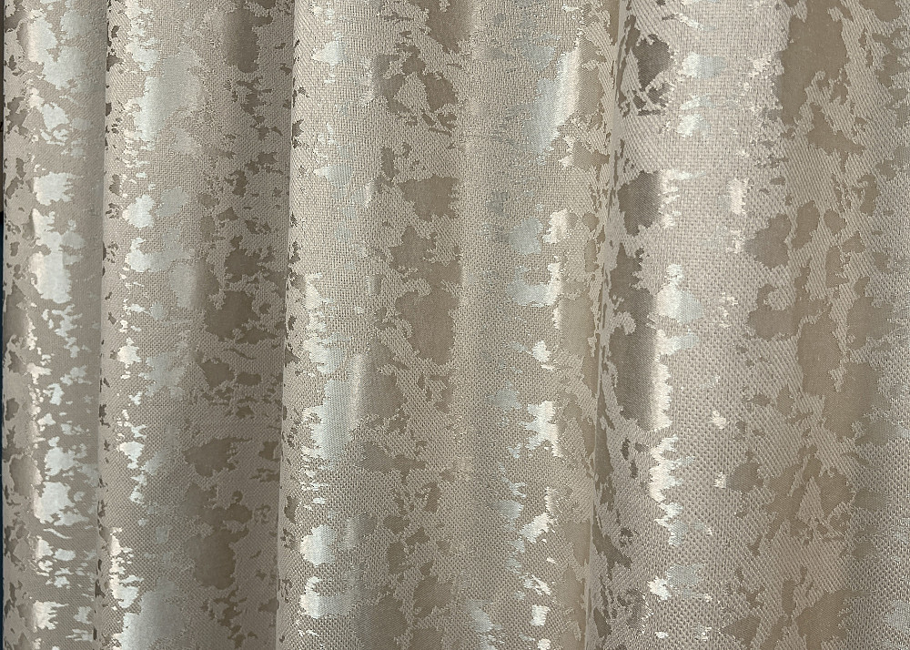 Комплект штор на люверсах VR-Textil Лен мрамор Pavliani ХО № 1272ш Теплый бежевый 150х250 см 2 шт (37-0318) Киев - изображение 8