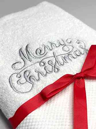 Подарочный набор полотенец Ideal Textile с вышивкой Merry Christmas 50х90 см 2 шт (56860962) Черновцы