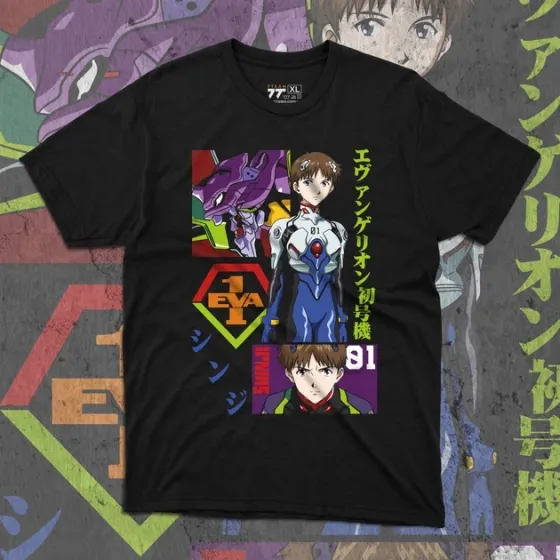 Футболка чоловіча з  принтом Evangalion Икари Синдзи 2 Розмір 48 Дніпро