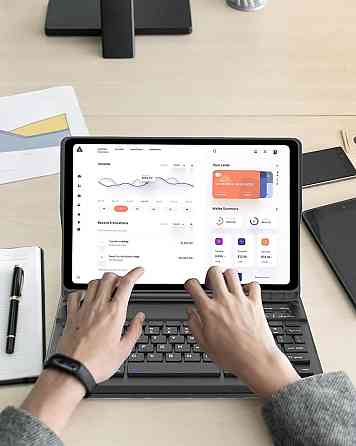 Чехол-клавиатура для Samsung Galaxy Tab S10 FE/S9 FE S10FE S9FE 10.9/11'' Черный съемная BT клавиатура Киев