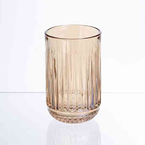 Набір склянок із товстого скла 6 штук по 400 мл бурштиновий HP-19-247 Коломия