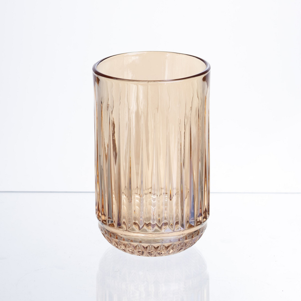 Набір склянок із товстого скла 6 штук по 400 мл бурштиновий HP-19-247 Коломыя - изображение 3