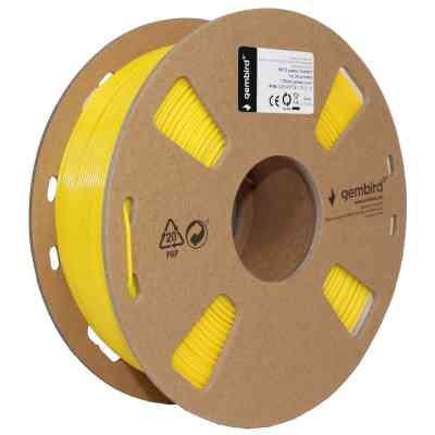 Пластик для 3D-принтера Gembird PETG, 1.75 мм, yellow, 1 кг (3DP-PETG1.75-01-Y) Винница