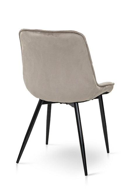 Стілець Прадо-R чорний/ велюр бежевий Київ - фото 5