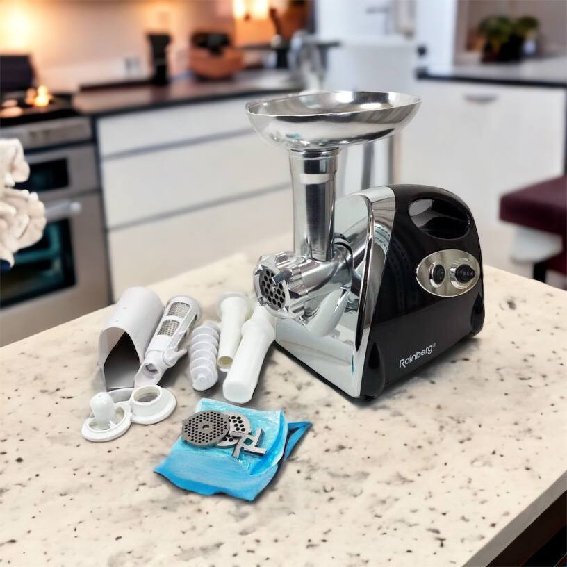 Портативная мясорубка для кухни Rainberg RB-675 3800 Вт, Электромясорубки для дома профессиональные XA-47 Львов - изображение 20