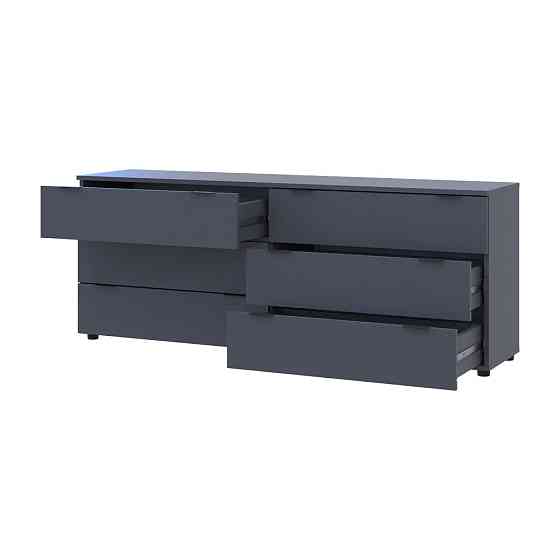 Комод Doros Рон 9 Графит 6 Ящиков 160х38х62 DRS-011778 (41516176) Днепр