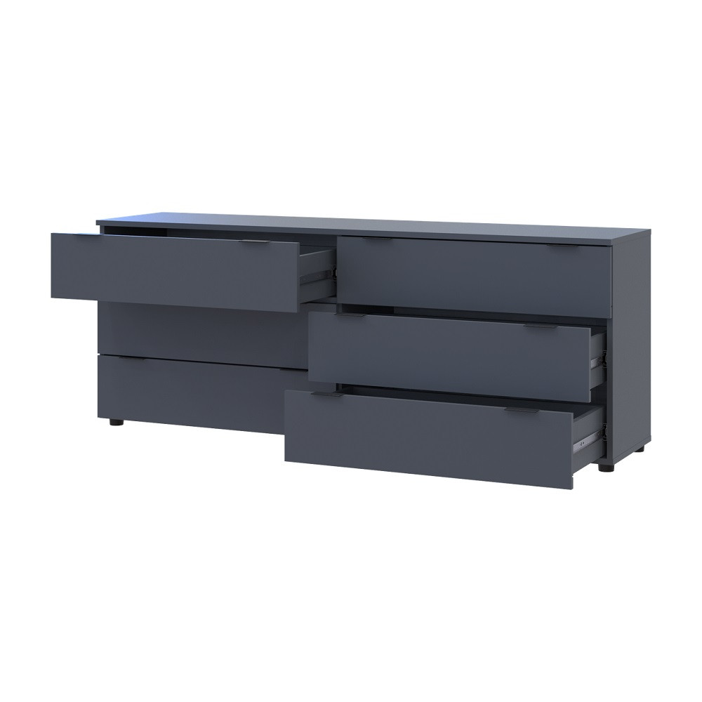 Комод Doros Рон 9 Графит 6 Ящиков 160х38х62 DRS-011778 (41516176) Днепр - изображение 3