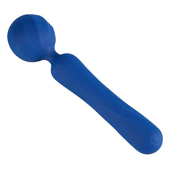 Вибромассажер Wand с гибкой головкой BeYourLover Titan, синий, 25 × 6,27 см Sex Aura Киев