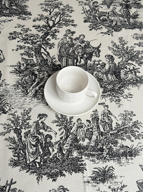 Ecotton Скатертина столова Ecotton DUCK 170х200 см водовідштовхувальна Italiano сірий (30497 Gr Коломия - фото 6