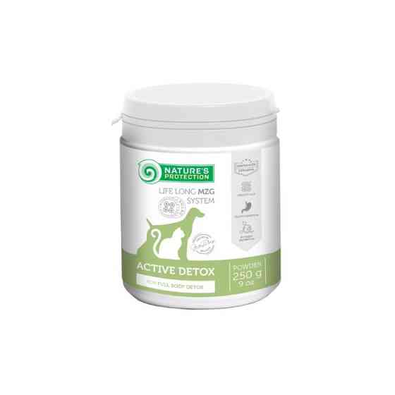 Nature's Protection Active Detox Харчова добавка для детоксу (очищення) організму дорослих собак і котів, 250 г Киев