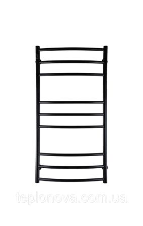 Полотенцесушитель Черный Нержавейка UNIO 1000x530-9 Лесенка Дуга Елит Черная Черновцы