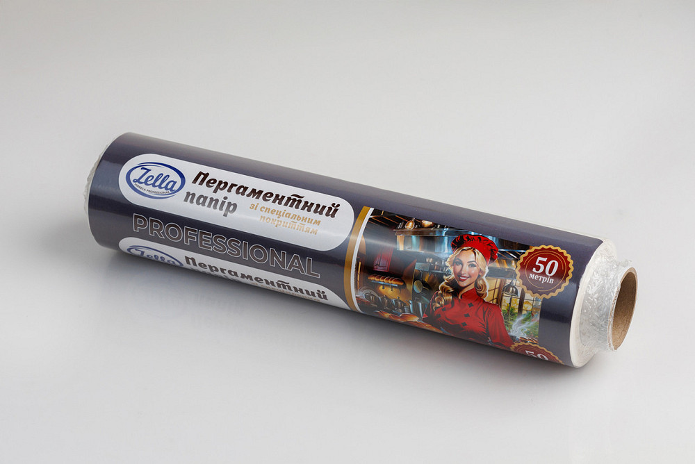 Пергамент для випікання (50 м*28 см) Zella білий силіконовий (1 рул) Харків - фото 3