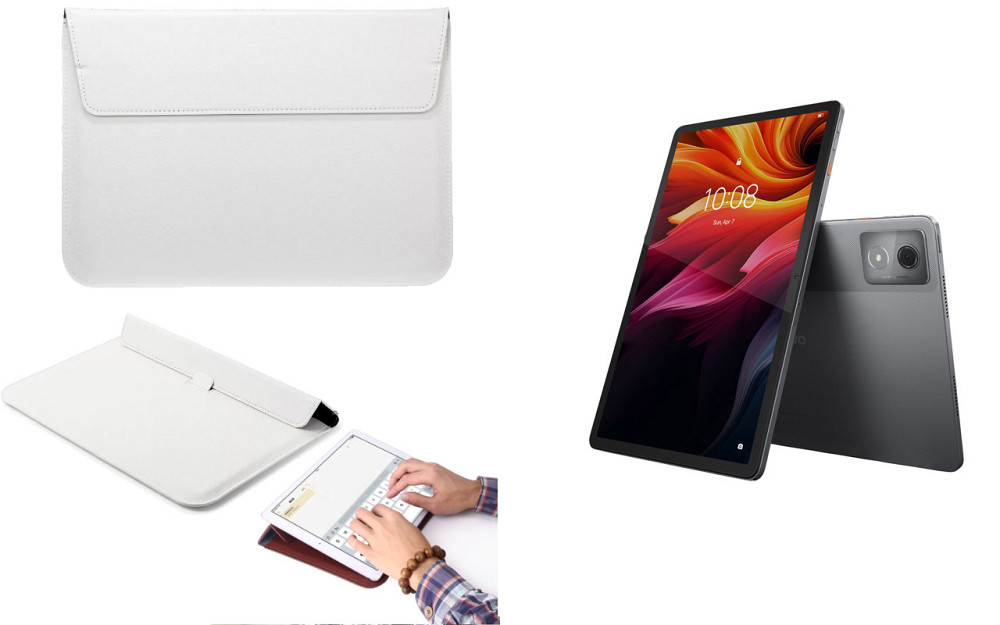 Чохол-конверт VitoCase для Lenovo Tab K11, Tab K11 Plus, з функцією підставки для планшета Білий Київ - фото 1
