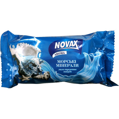 Твердое мыло Novax Aroma Морские минералы 140 г (4820195509470) Винница - изображение 1