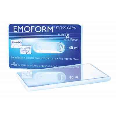 Зубная нить Dr. Wild Emoform флосс-карта - зеркало 40 м (7611841700481) Винница